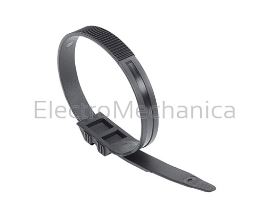 6453XE | 9x260mm BLACK HD CABLE TIE (100) | L - Termination and